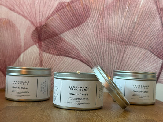Bougie parfumée FLEUR DE COTON 190gr