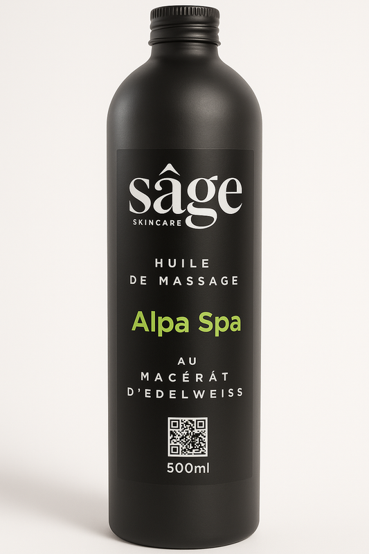 Bouteille huile massage Alpa Spa 500ml